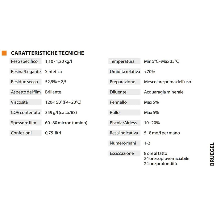 Carson Bruegel Smalto antiruggine Uretanico Anticorrosivo Resistenza 750 ML RAL 8017 - MARRONE CIOCC.