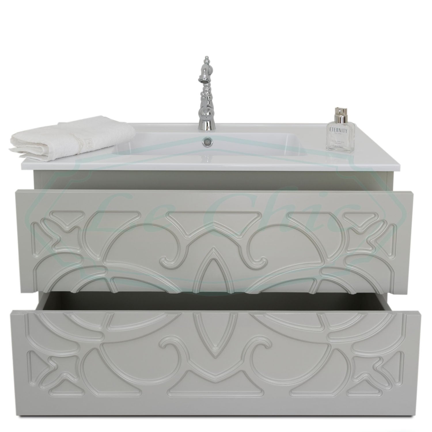 Arredo bagno moderno sospeso - 100 cm