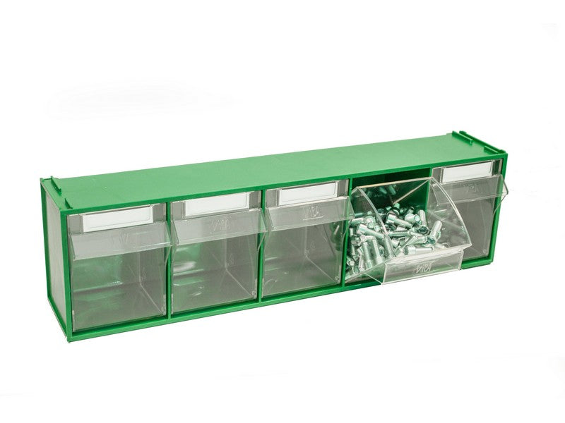 Vipa cassettiera componibile fox 103 verde 5 cassetti mm. 600x135x164 h - Vipa