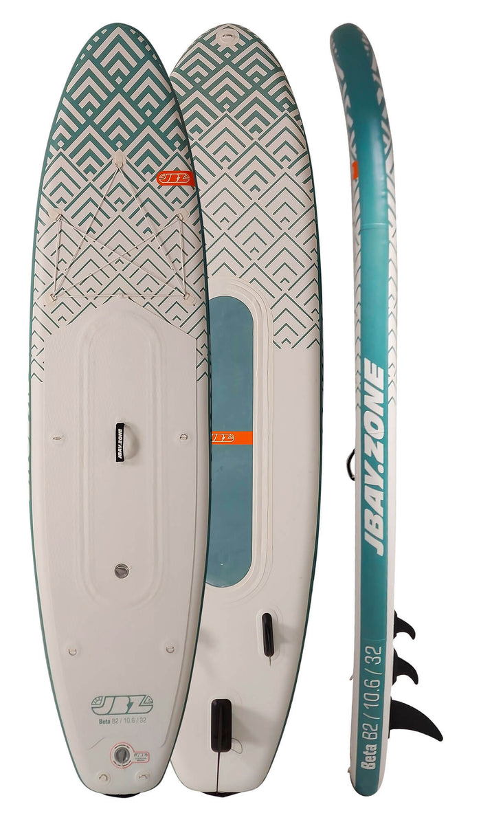 SUP Tavola Stand Up Paddle Gonfiabile 320x81x15 cm con Pagaia Zaino e Accessori Jbay.Zone Beta B2