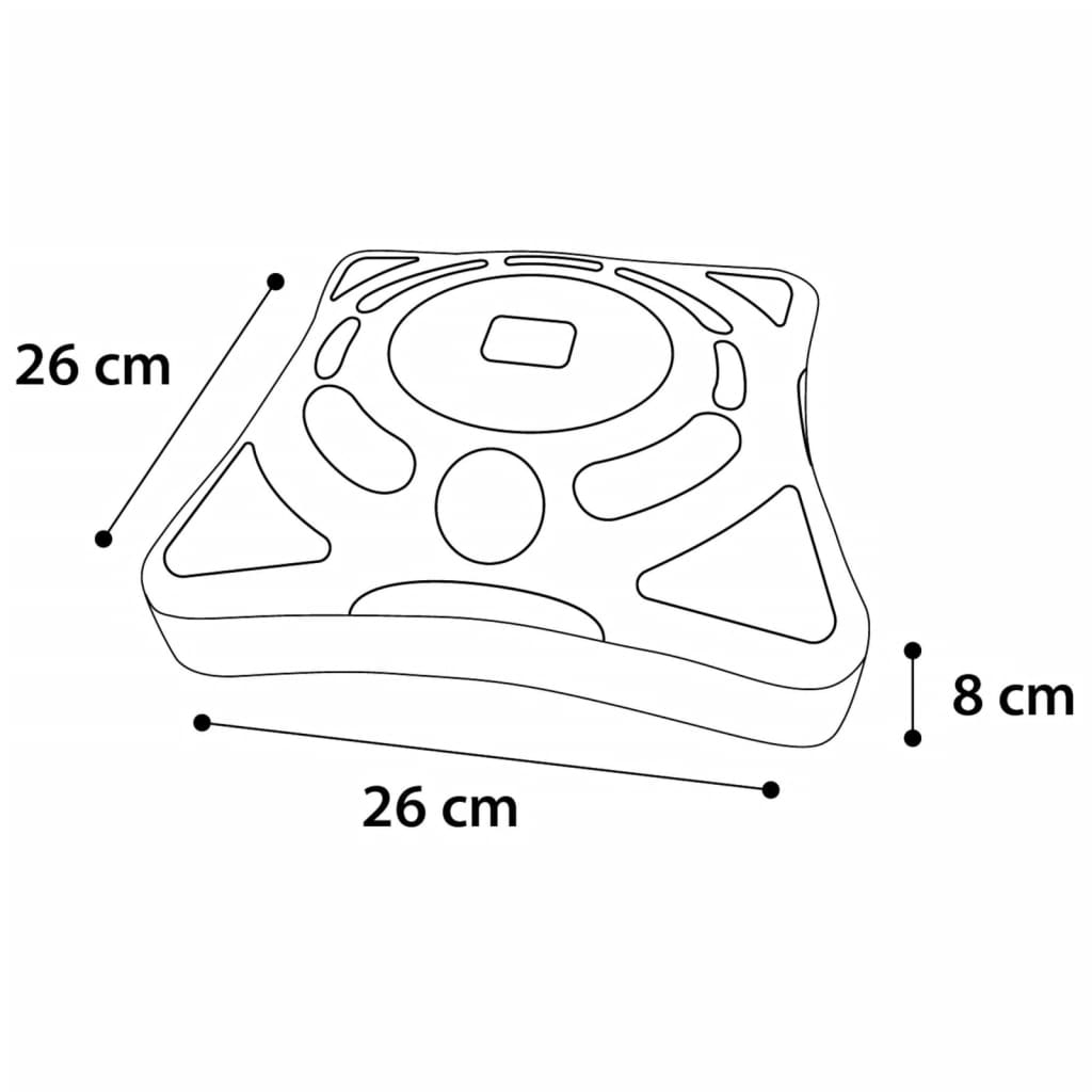 FLAMINGO Gioco per Gatti Orbit 26x26x8 cm Bianco 439616