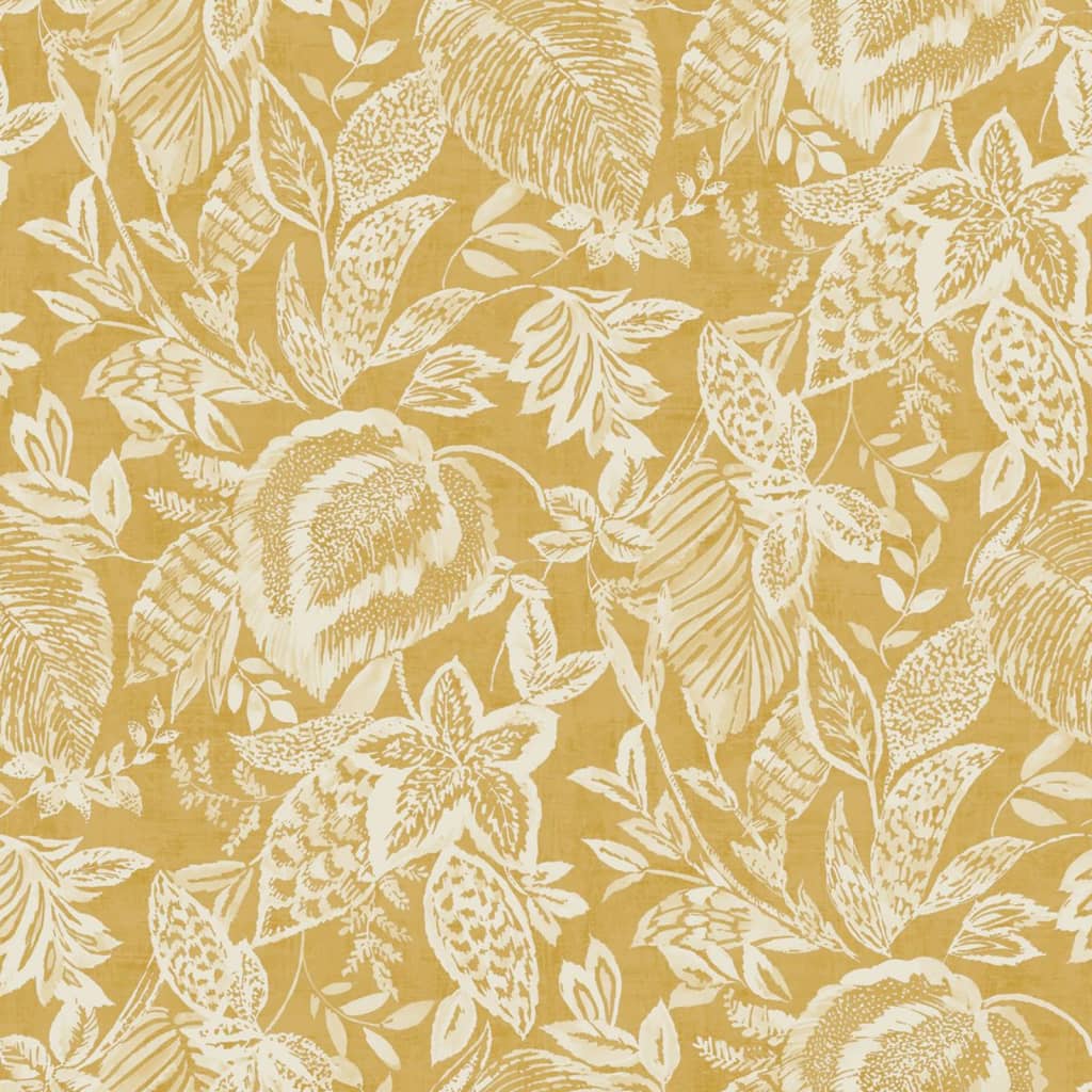 DUTCH WALLCOVERINGS Carta da Parati Mae Ocra e Beige 442581