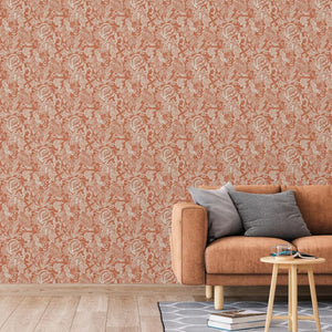 DUTCH WALLCOVERINGS Carta da Parati Mae Arancione e Beige 442579