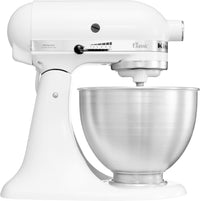 Kitchenaid 5k45ssewh sbattitore con base 275 w metallico, bianco - 859700401030