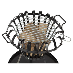 Practo Garden Braciere con Griglia Barbecue Nero 446131