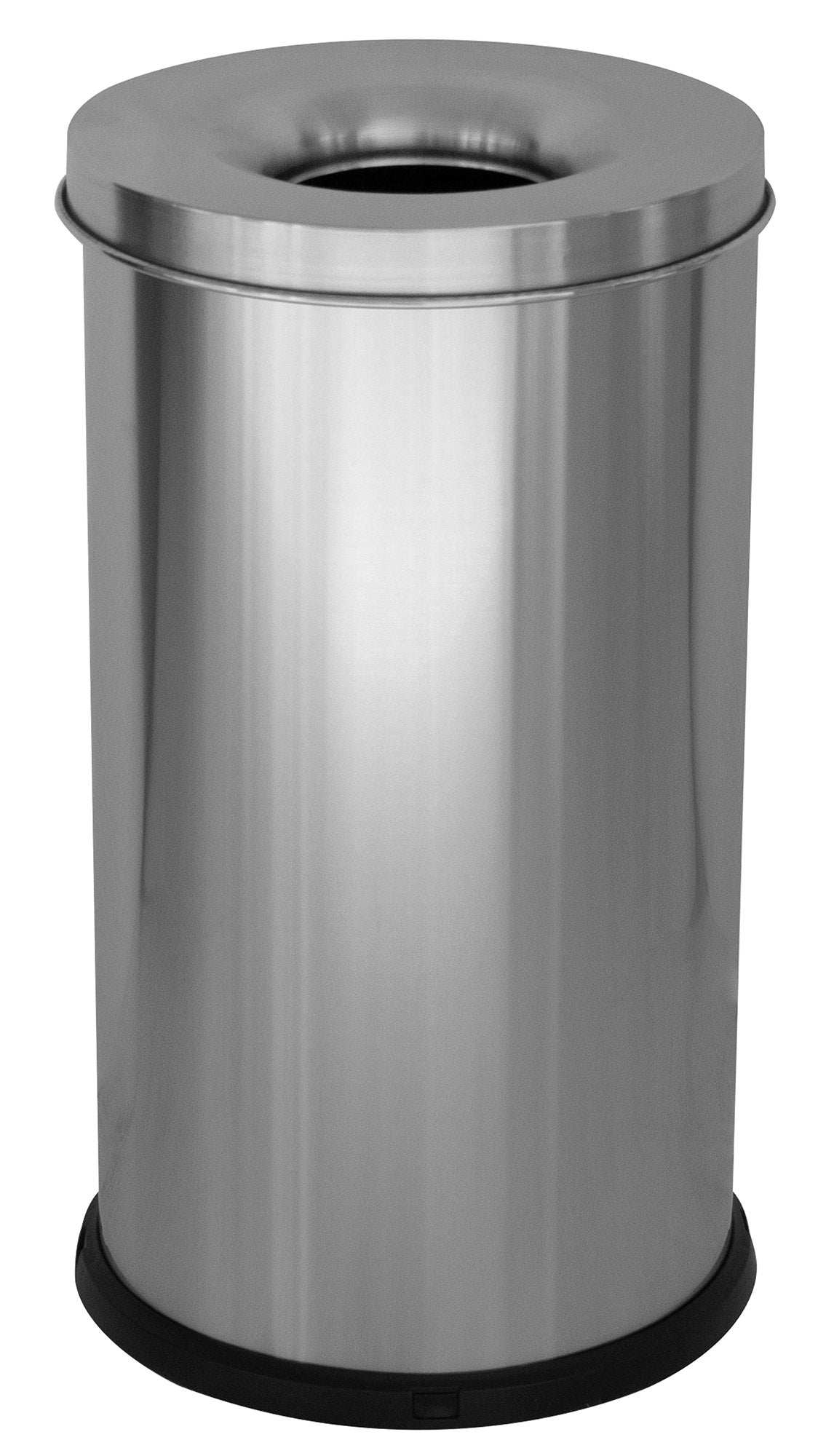 Pattumiera Gettacarte Ø 38x75 cm Autoestinguente in Acciaio Inox  Argento