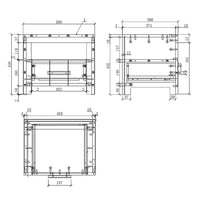 Vipack Comodino Erik con Cassetto in Legno Bianco 442705