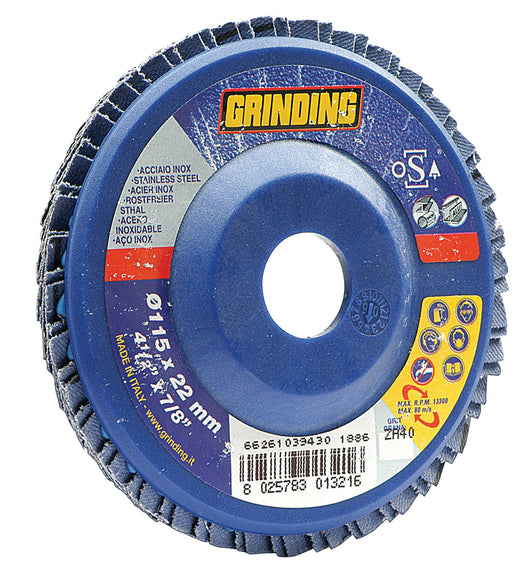 GRINDING DISCO ZIRCONIO LAMELLE MM.180 GR. 60 SAINT GOBAIN ABRASIVI PZ 10,0