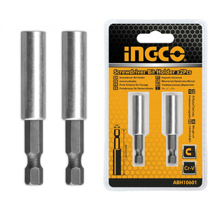 Set porta bit inserto 2 pz 60 mm magnetico - Ingco ABH10601