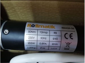 Motore per tapparelle con telecomando 50 Nm - 100Kg (Rollmatik)