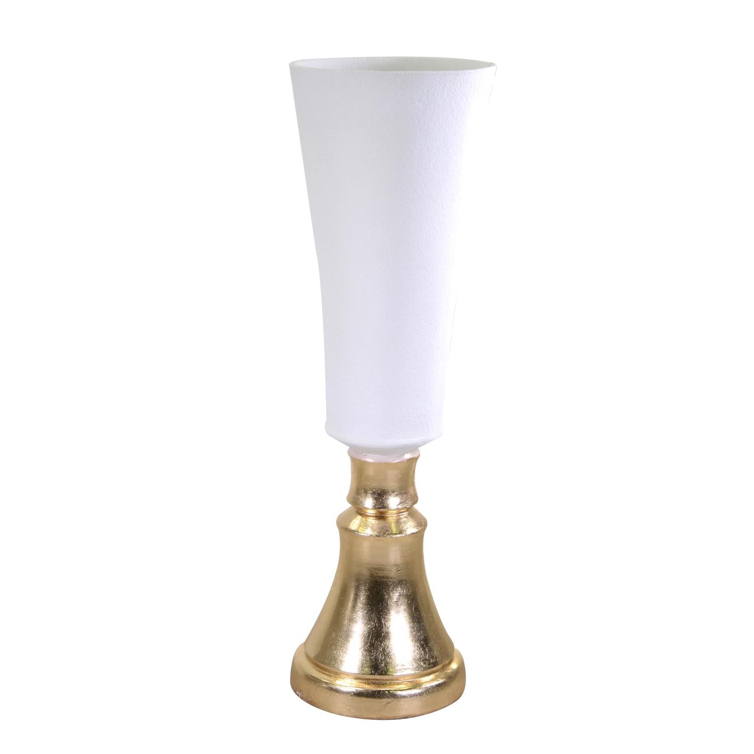 Vaso resina bianco cm31x31h106