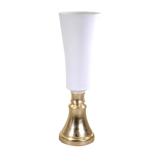 Vaso resina bianco cm31x31h106