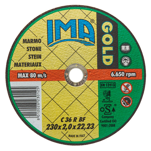 IMA DISCO PER MARMO GOLD D.230X2X22 IMA PZ 50,0