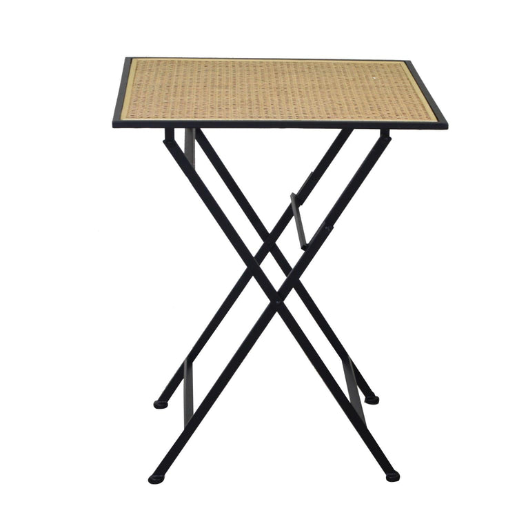 Tavolino da Giardino 60x60xh74 cm in Ferro Nero