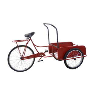 Bicicletta metallo rosso cm187x79h95