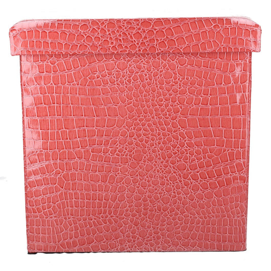 Pouf Contenitore 30x30xh30 cm in Similpelle Rosa