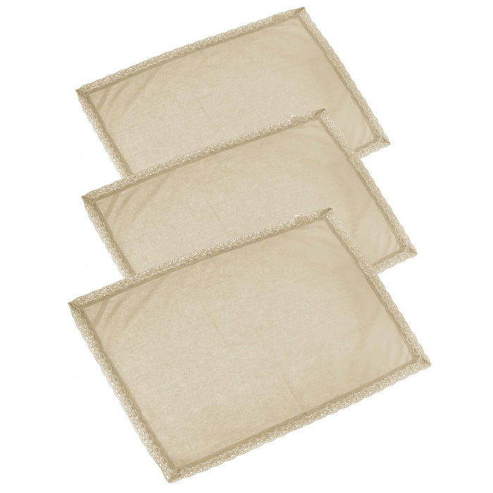 Set 3 Canovacci da Cucina 50x70 cm Amelie Beige