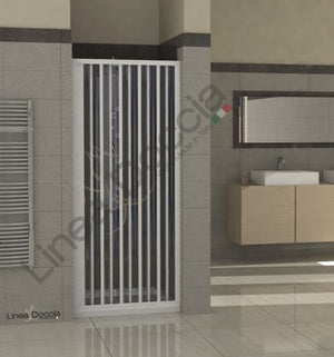 Box doccia Amalfi in PVC - 1 lato, apertura laterale a soffietto - Misura: 160 x h185