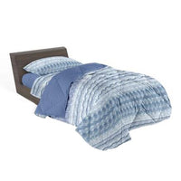 Completo letto cotone 1 piazza tortuga stampa rotativa blu