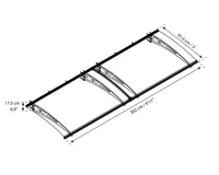 Pensilina Da Esterno Altair 302X91 cm  Trasparente