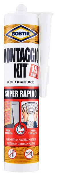 bostik c art. 'montaggio kit'super rapido 370gr 55990