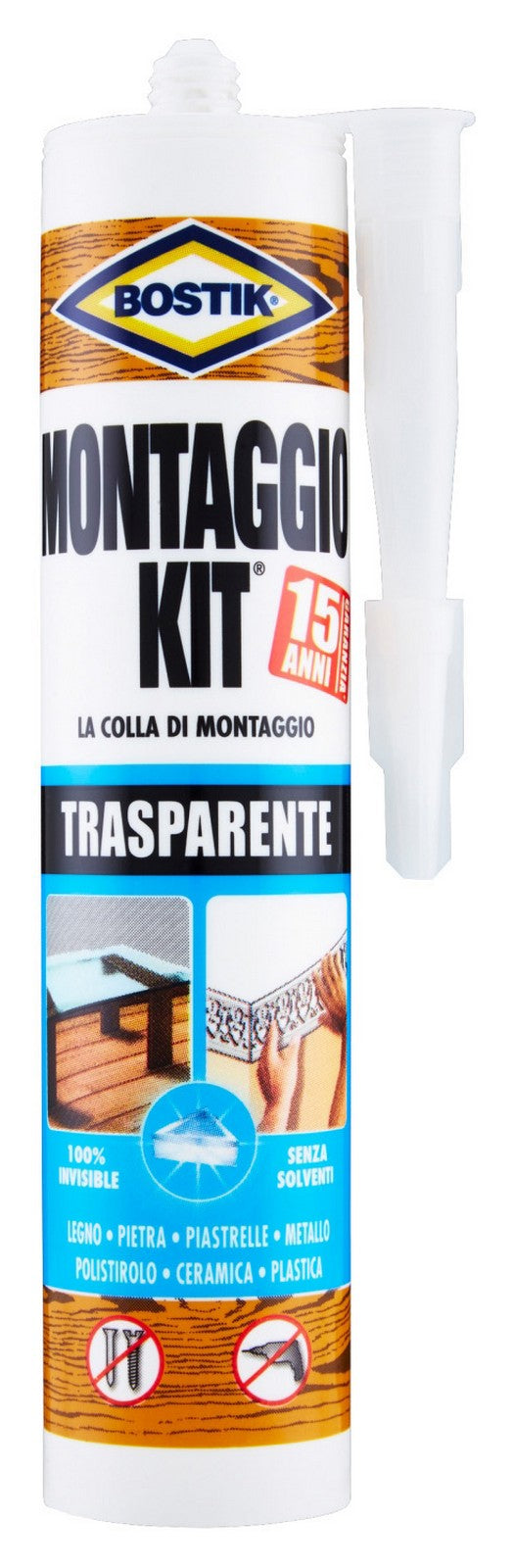 bostik c art. 'montaggio kit' trasparente 310gr cod:ferx.55994