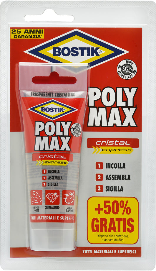 BOSTIK POLYMAX ORIGINAL CRISTAL GR.75  PZ 12,0