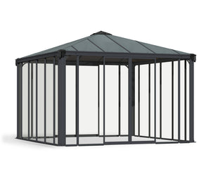 Gazebo Chiuso in Alluminio Ledro 3.6X3.6 m