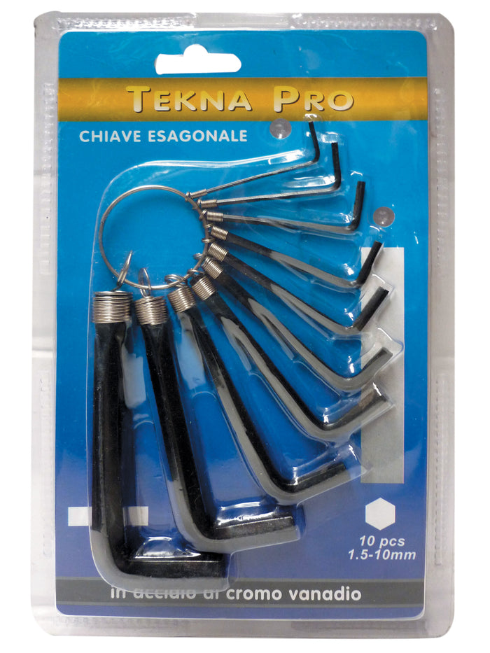 SERIE 10 CHIAVI ESAG.NERETEKNA PRO C/ANELLO CHINA T MAX 6044 CF 1,0