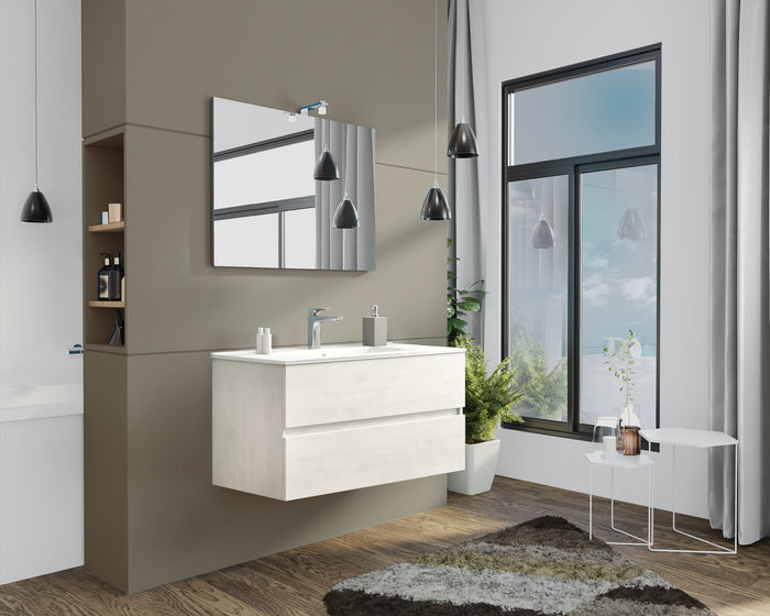 mobile bagno new splash cm.105 rovere bianco 56253