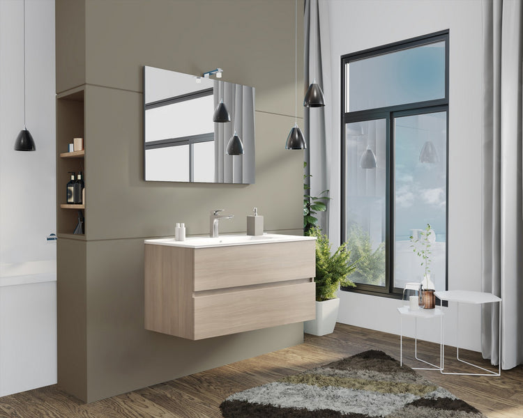 mobile bagno new splash cm.105 rovere fumo 56266