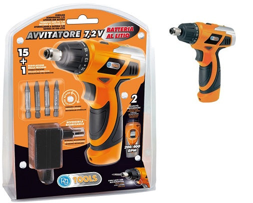 PG AVVITATORE LITIO 7,2V + 4 ACCESSORI PG72V