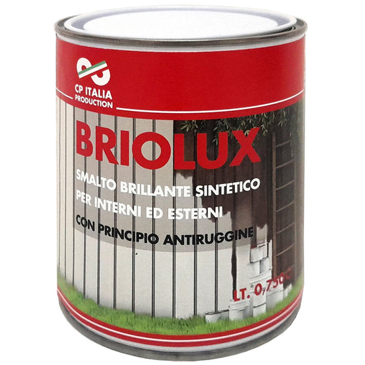 6pz smalto briolux litri.0,375 grigio acciaio 697 56402