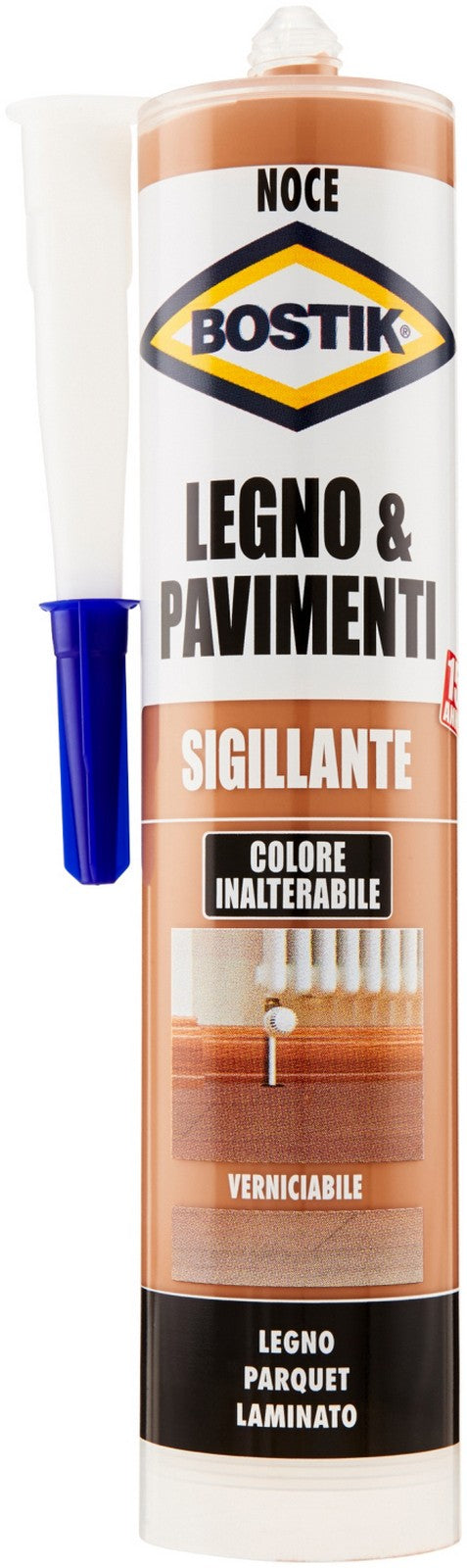 bostik sigillante legnopavimenti 300 ml noce 5663