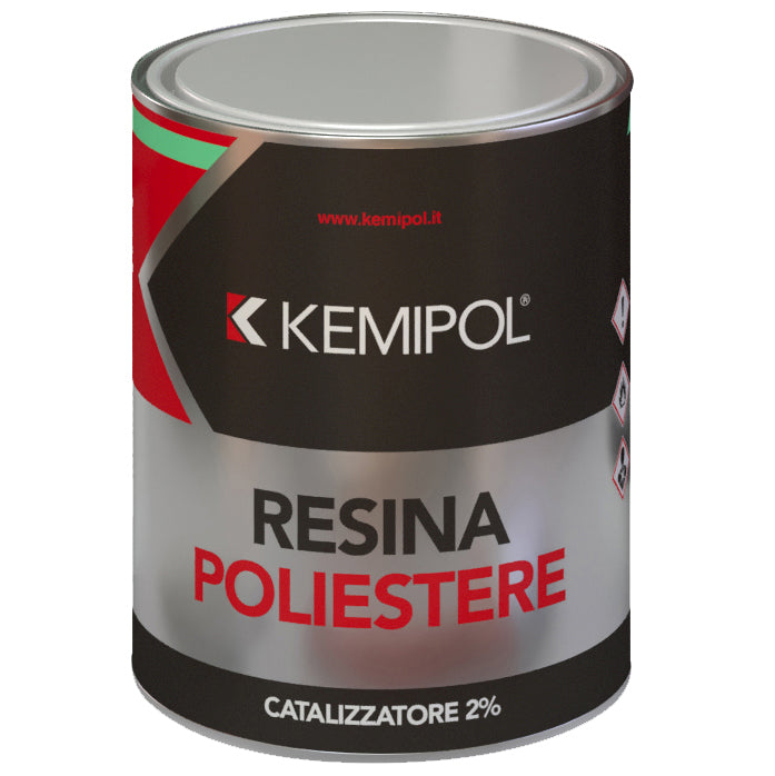 RESINA POLIESTERE CON CATALIZZATORE ML.750  PZ 6,0