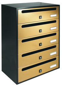 alubox cassetta cubo a 5 posti oro cod:ferx.56870