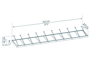 Pensilina Da Esterno Sophia XL 845X140X67 cm  Trasparente