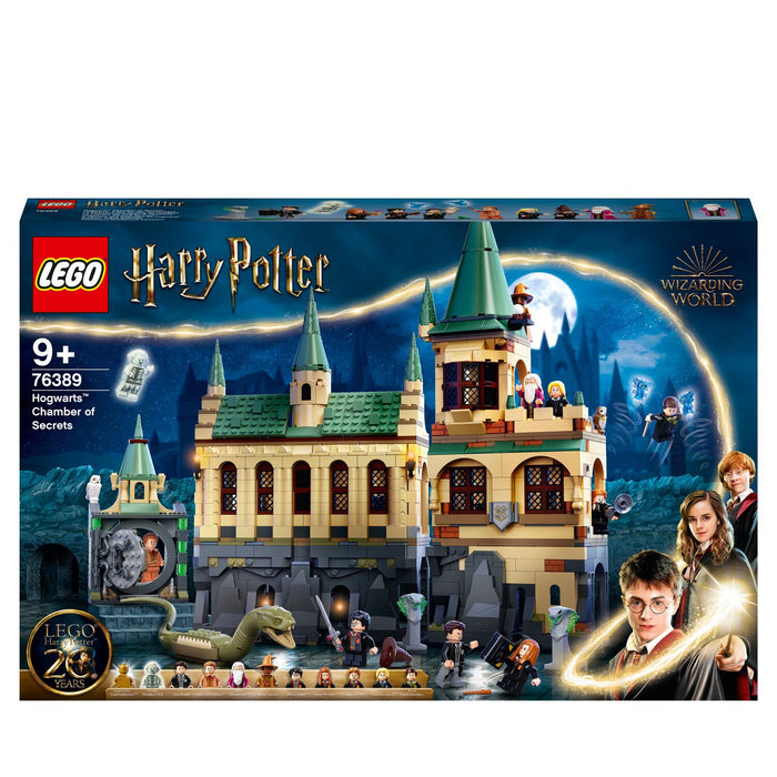 Lego harry potter 76389 la camera dei segreti di hogwarts, castello giocattolo modulare con sala grande e minifigure doro - 120005