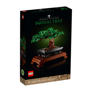 Lego icons 10281 albero bonsai, piante artificiali, costruzione in mattoncini, decorazioni casa, hobby creativi per adulti