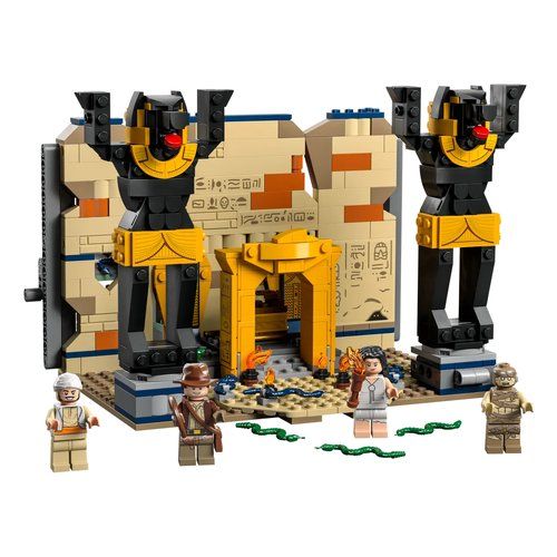 Lego indiana jones 77013 fuga dalla tomba perduta gioco con tempio minifigure della mummia da i predatori dellarca perduta