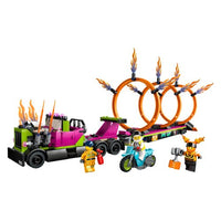 Costruzioni - lego city - stunt truck sfida anello di fuoco - 60357