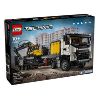 Autocarro volvo fmx ed escavatore elettrico ec230 lego 42175 technic