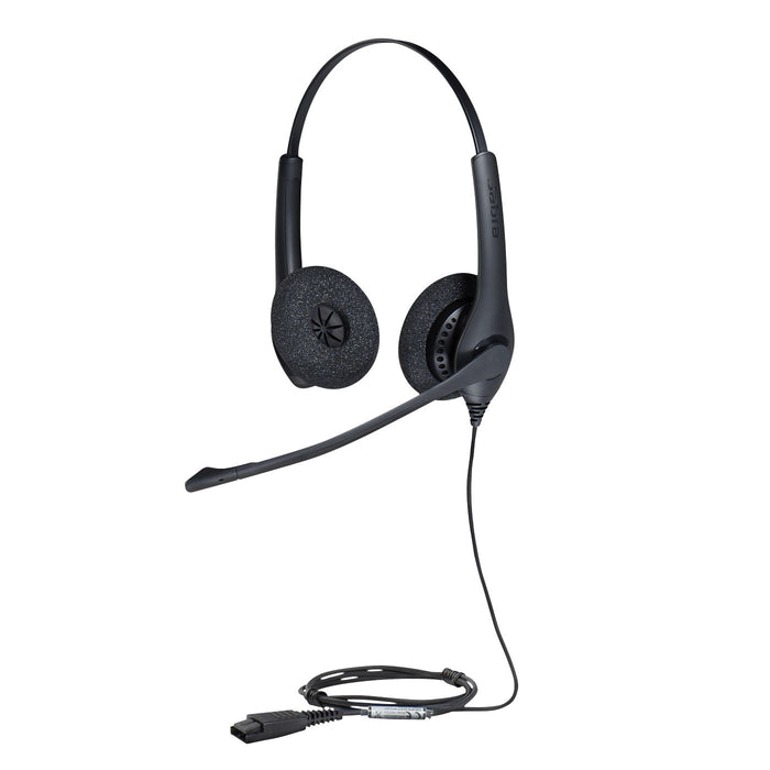 Jabra biz 1500 duo qd auricolare cablato a padiglione ufficio bluetooth nero - 1519-0154