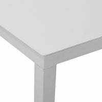 Tavolino 120x60xh45 cm in  Alluminio Bianco