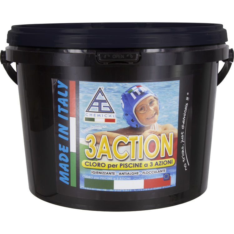 CLORO MULTIF.X PISCINE PASTIGL.GR.200 KG. 5 3 ACTION CAG CHEMICAL PZ 1 