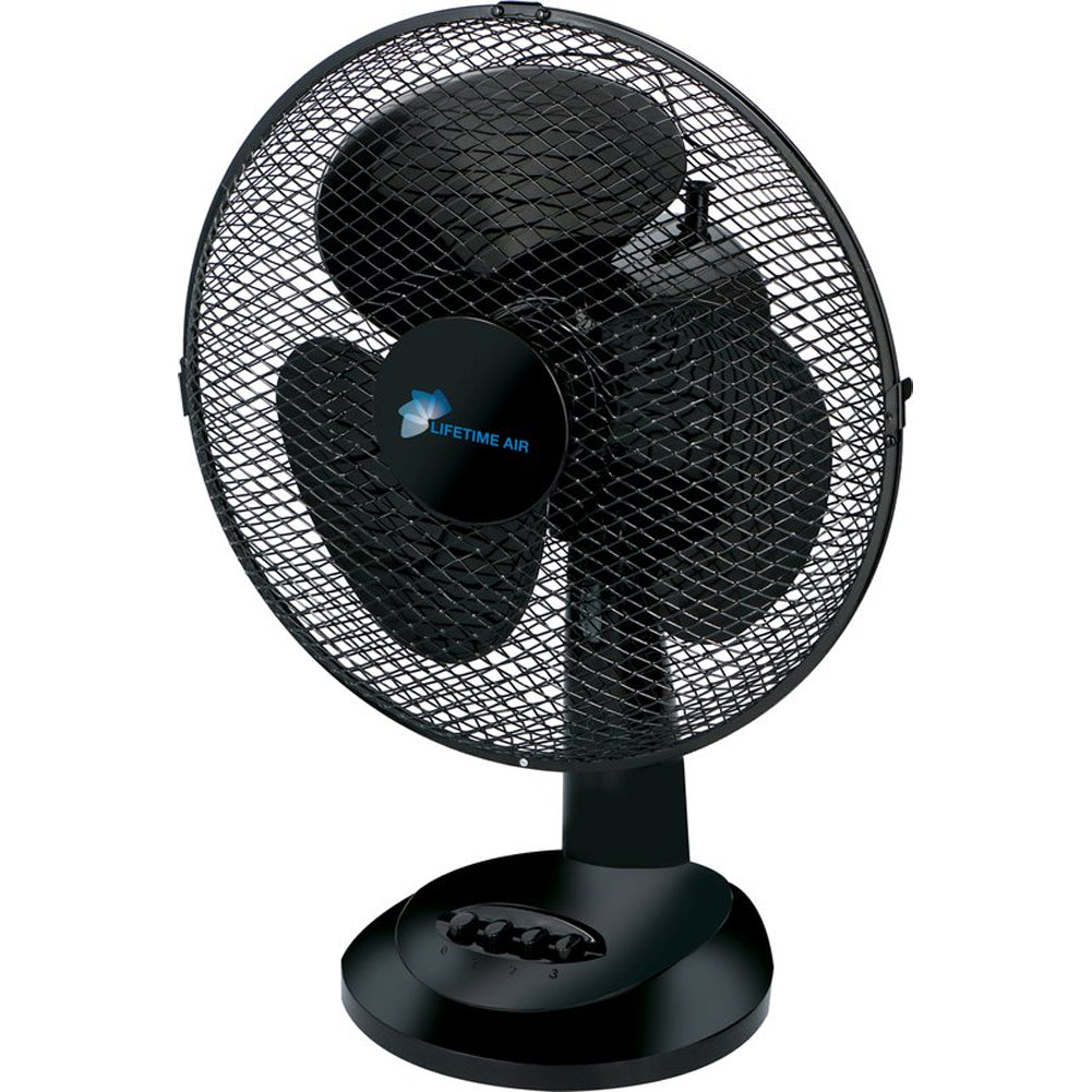 Ventilatore da Tavolo Pale 30 cm Salvaspazio 38 W 3 Velocità e Funzione Girevole