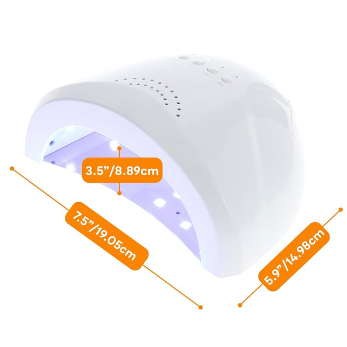 Lampada UV LED per Unghie Gel Smalto 48 W Asciugatore Timer Manicure e Pedicure