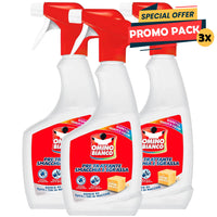 Omino Bianco Smacchia e Sgrassa 2 in 1 Pre-Trattante Spray 3 x 500 ml Smacchiante