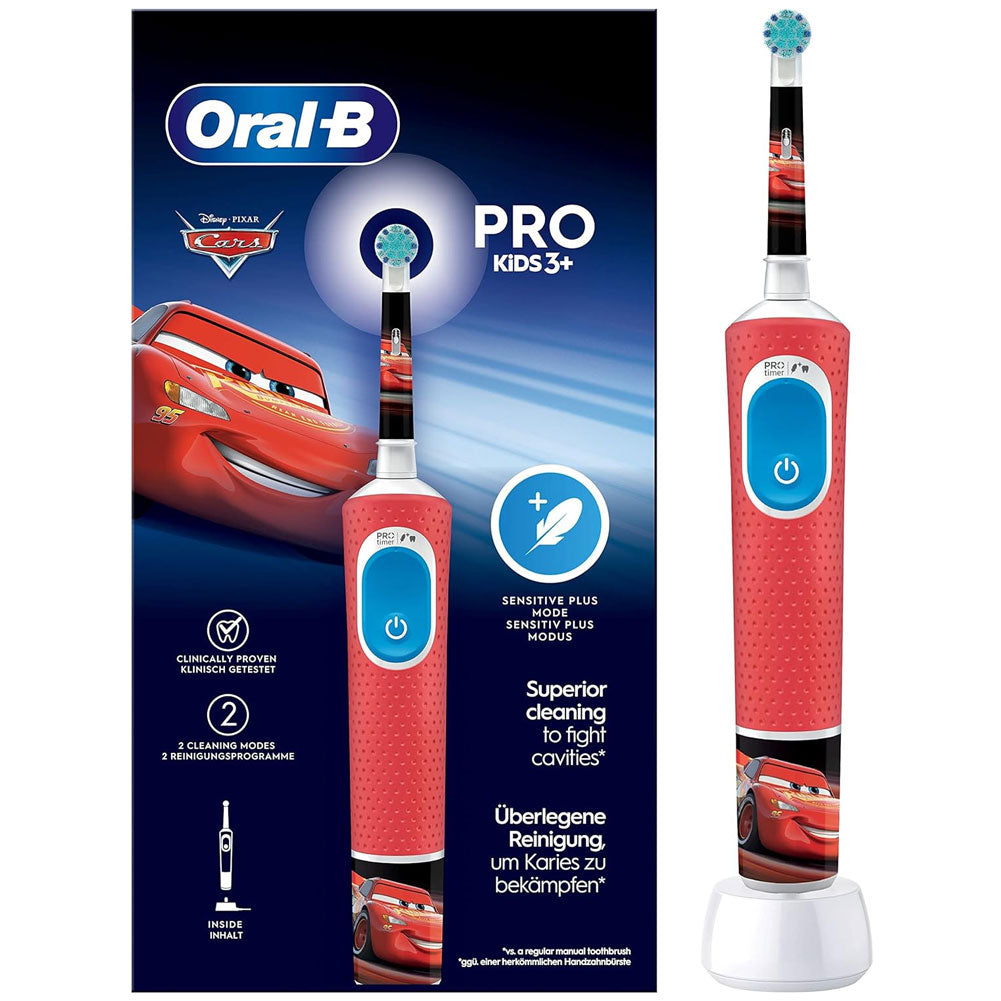 Oral-B Spazzolino Elettrico Ricaricabile Bambini Disney Cars +3 Anni con Timer