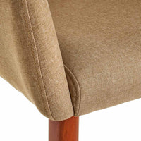 Poltrona Relax in Legno e Tessuto Colore Beige Scuro Mod. Morla 60x58x77H cm